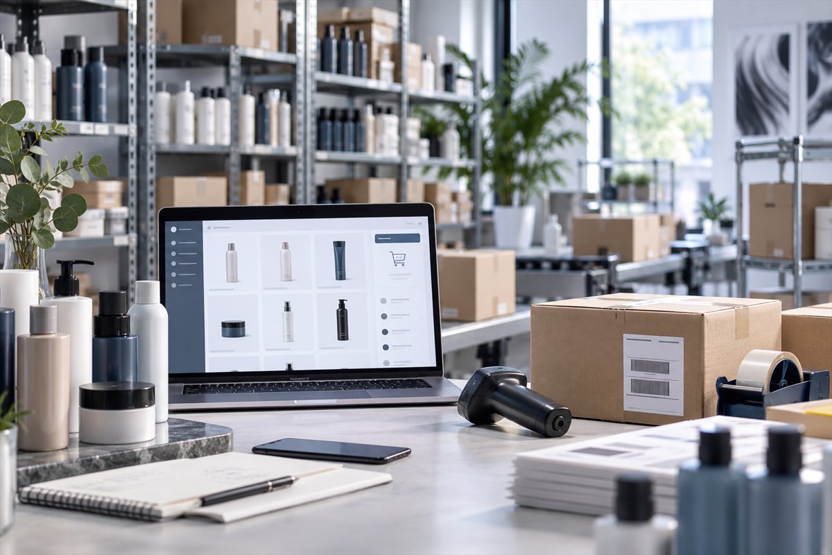 Connected hair-care product commerce, order processing and fulfilment operations