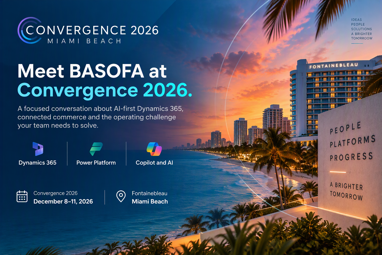 BASOFA at Convergence 2026, December 8 to 11 at Fontainebleau Miami Beach.